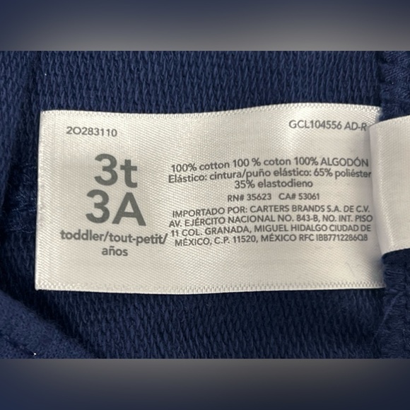 CARTER'S- Baby & Toddler - Boys 2 Piece Long Sleeve & Jogger Pant Outfit Set 3T - Picture 7 of 8